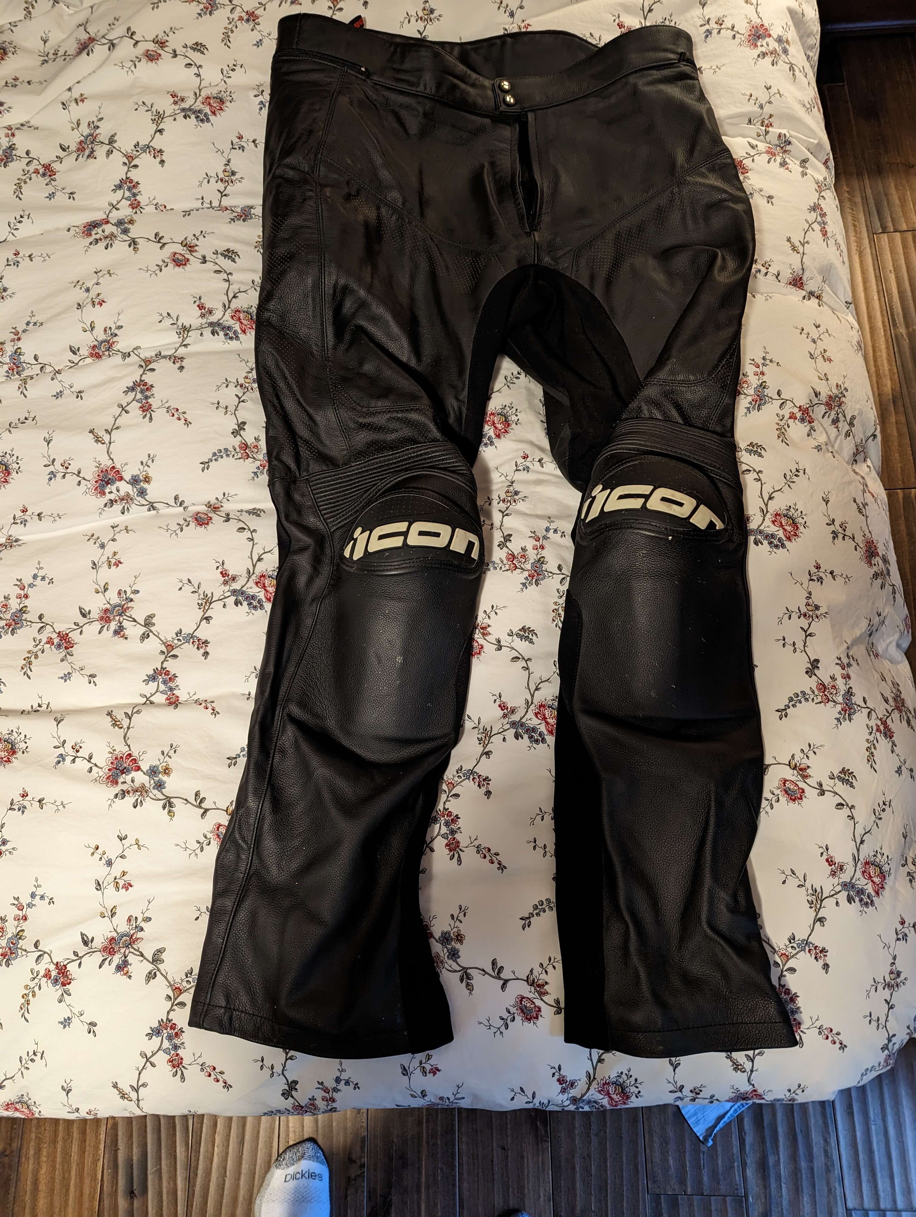 Icon overlord leather pants store