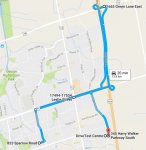 Newmarket M-test route.jpg
