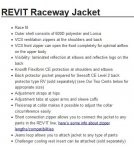 FS: New Mens Revit Raceway Jacket - Medium (white-blue-blk) $325