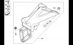 2016 BMW S1000RR stock license plate holder