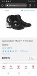 BNIB Alpinestars SMX1R Boots