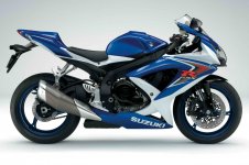 2008 GSXR 750 with 9,589 KM - Blue / White $5000 OBO