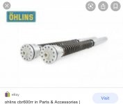 Cbr600RR Ohlins Drop in 25 mm Cartridge Kit