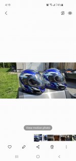 Motorcycle helmets. HJC CL-12 helmets. X2