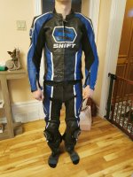 Shift Two Piece Leather Suit - size 50 euro