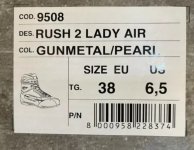 TCX Rush 2 Air Boots Brand new in box with Tags US size 6.5