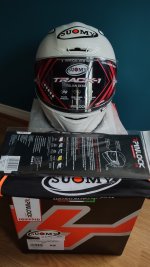 Suomy Track1 Solid White Helmet - XSmall