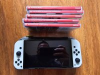 OLED Nintendo Switch, 5 Games & Carrying Case