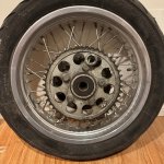 1999 Triumph Tiger 900 rear wheel and sprocket