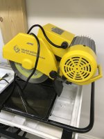 Wet saw tile stone
